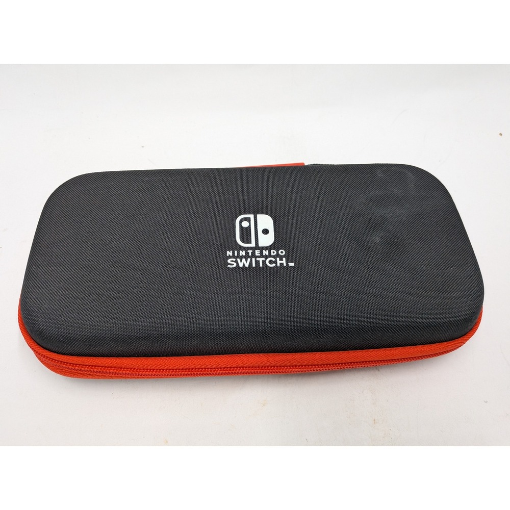 Nintendo Switch Carrying Case Black Red Hard Shell Travel Bag with Game Storage